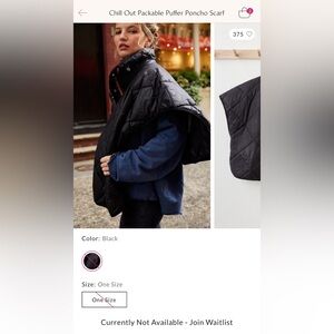 Free people movement Puffer Poncho